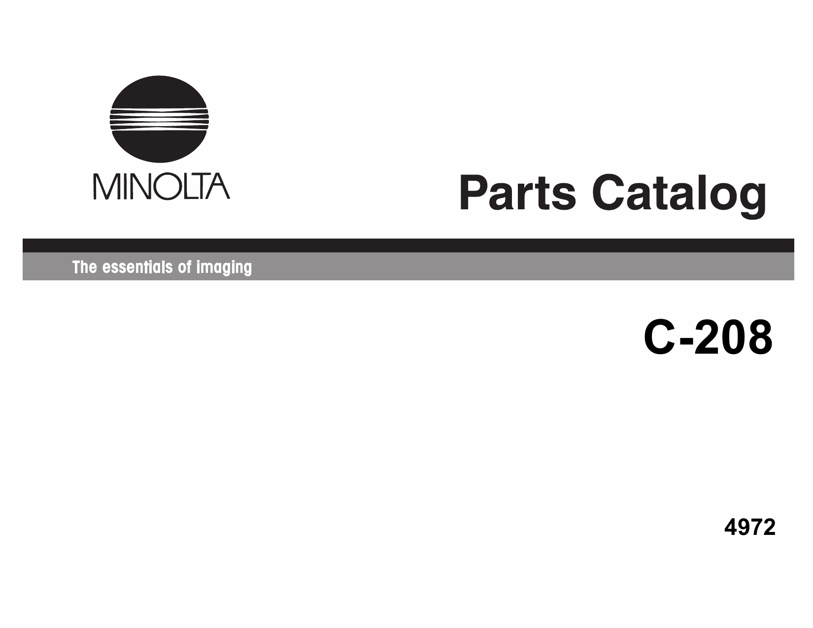 Konica-Minolta Options C-208 Parts Manual-1
